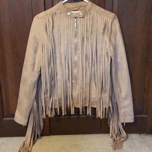 Indigo Thread Co Jackets & Blazers - Trendy Fully Fringe Jacket